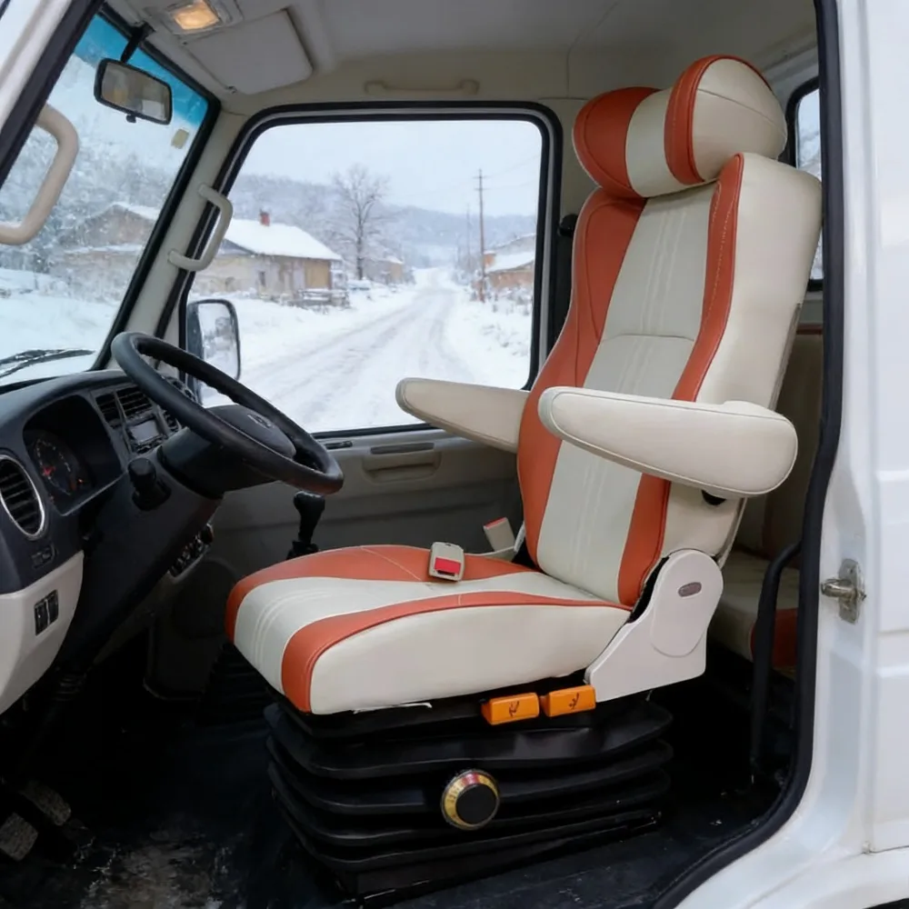 

Factory High Quality Multifunction Camper Bed Seat Air Suspension Truck Driver Seat Comfortable Seat for RV, Camper Van & Truck