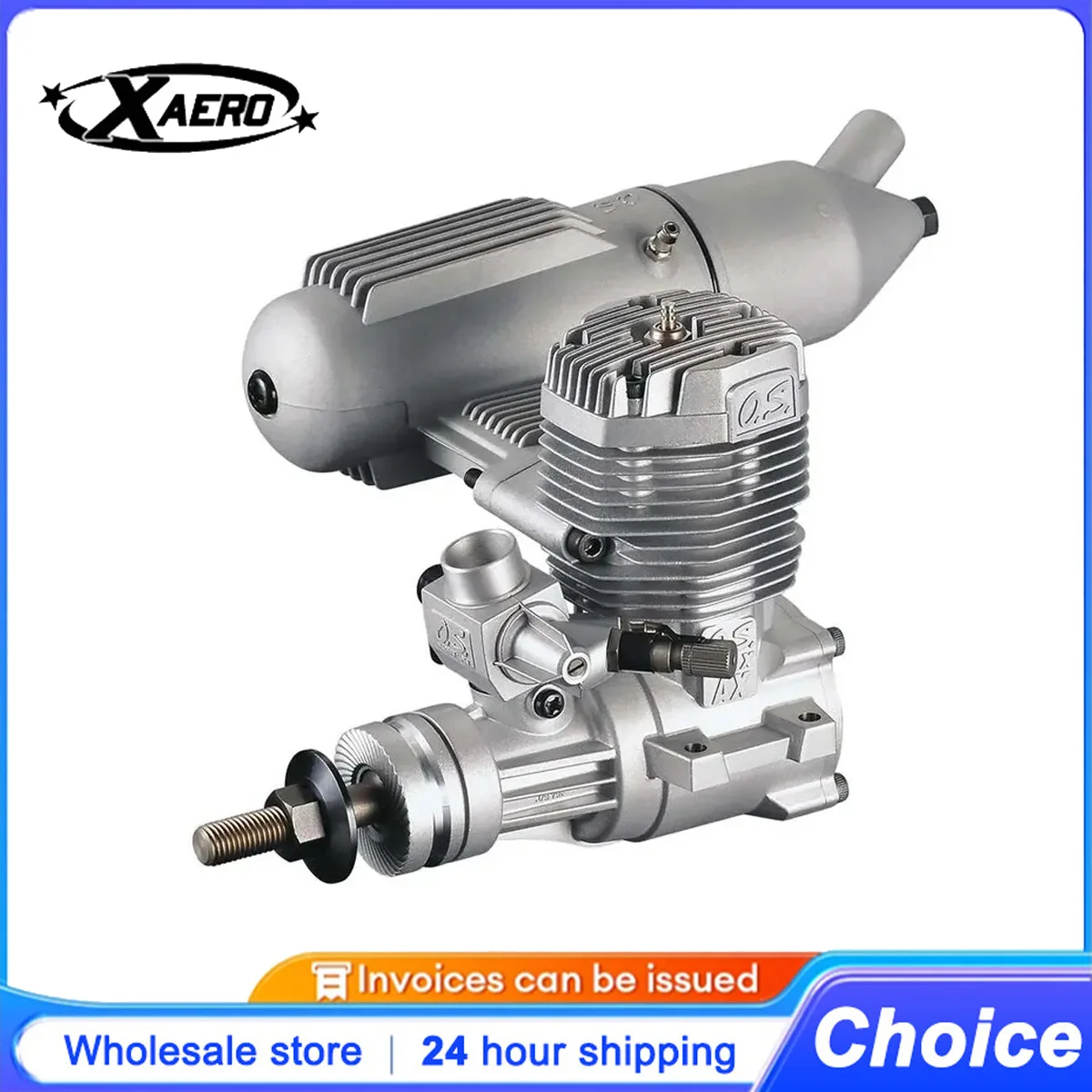 OS 65AX Glow Engine, 2-Stroke Methanol for RC Fixed Wing & Trainer Models