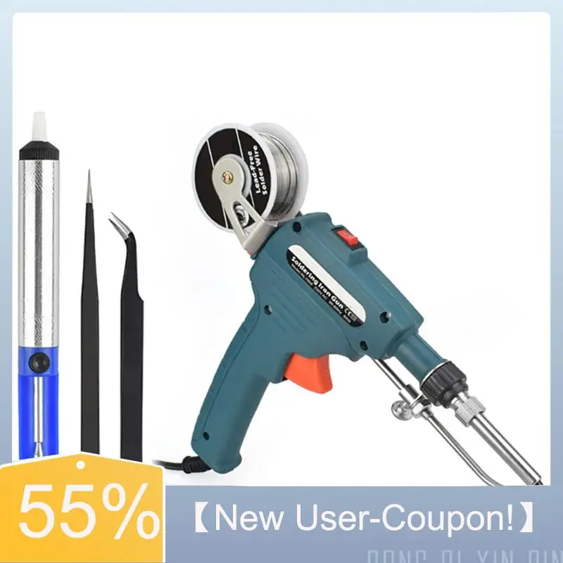 Happy New- Hand-Held Internal Heating 110V Soldering Iron With Automatic Tin Feeding US Plug Welding Repair Stations