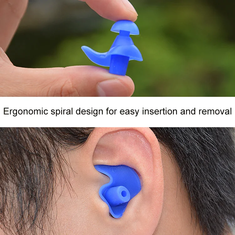 Earplugs Water Sports Swimming Accessories Silicone Soft Portable Dust-Proof Ear Plugs With Box Diving Water Waterproof Ear Plug