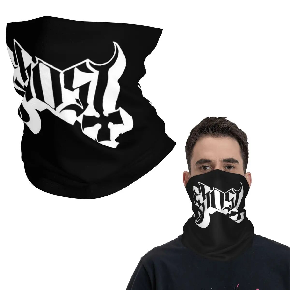 

Ghost B.C. Band Bandana Neck Cover Printed Magic Scarf Multifunction Headband Cycling For Men Women Adult