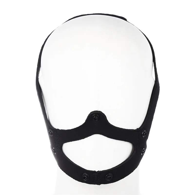 Nose Headgear Party Accessories Unisex Women Men Puppy Cosplay Half Face Fetish Dog Mask with Open Mouth for Role Play Costumes