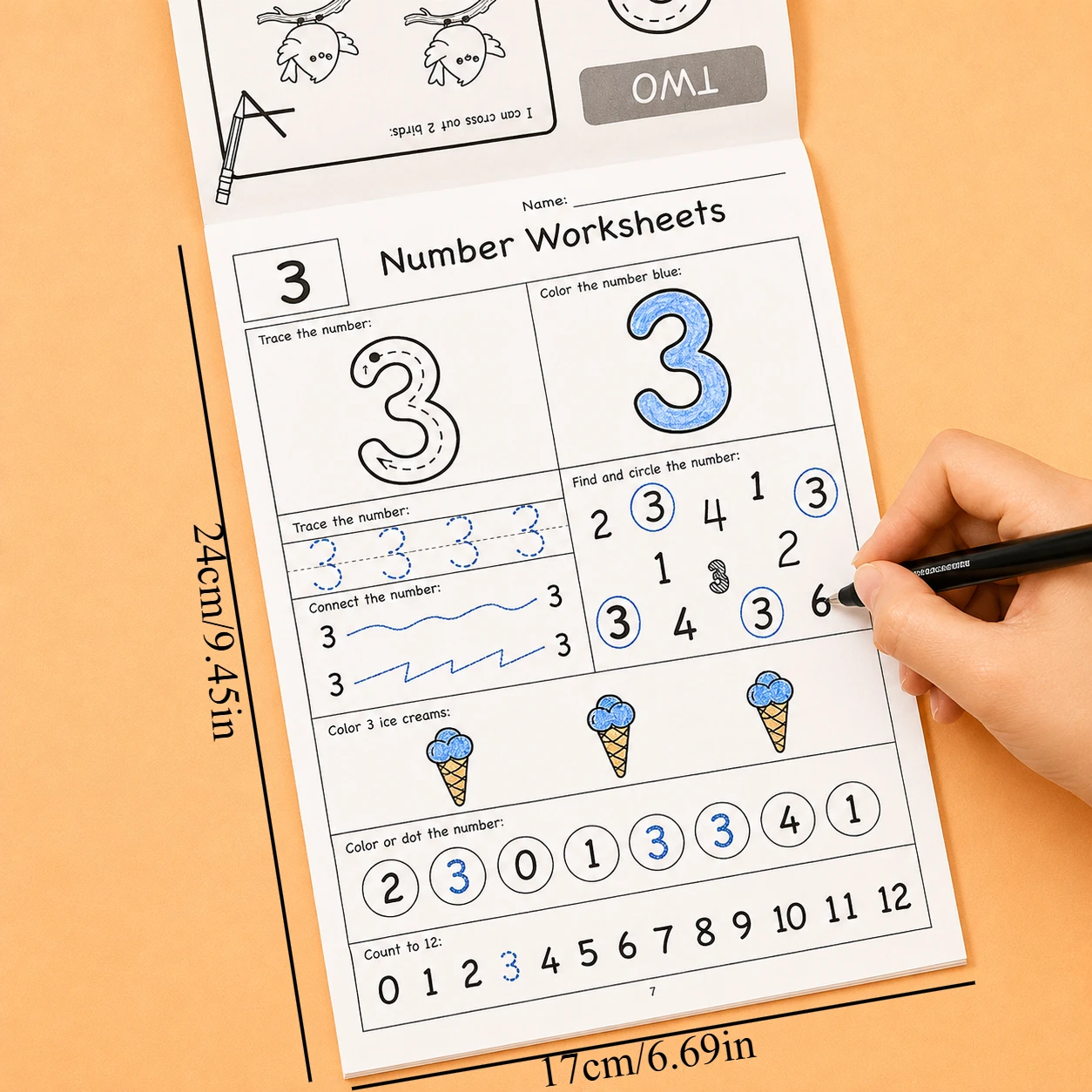 32-stronicowy zeszyt do śledze – Learning Workbook Preschool recenzja i cena
