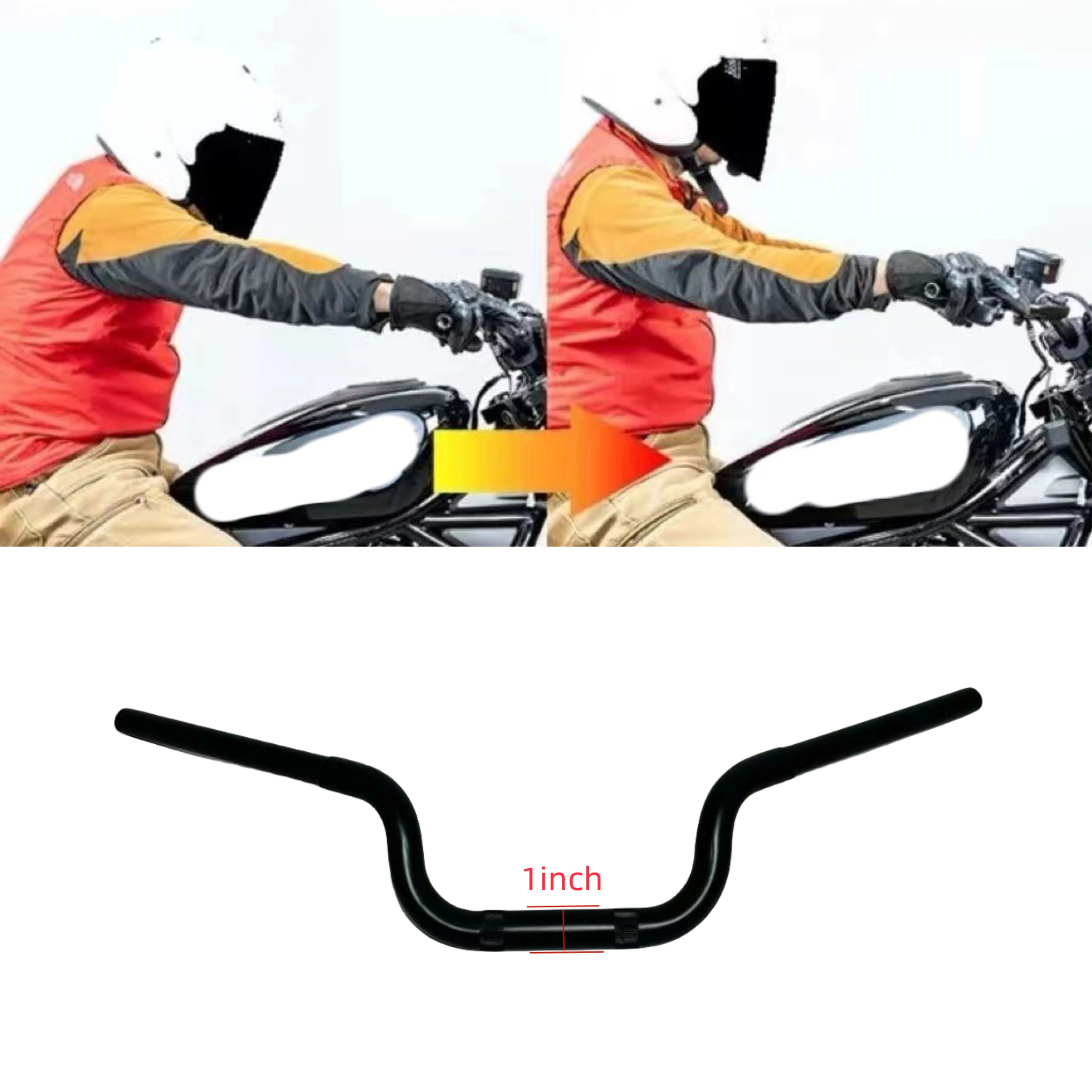 

Motorcycle 1 inch Handlebar For Harley Nightster 975 Sportster S1250 Move Back 10cm S1250 MOTO Handlebars Accessories