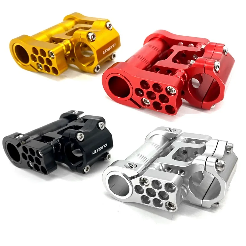 Litepro Extend Adjusted Variable Angle Vorbau 25,4 mm Aluminiumlegierung CNC Faltrad Winkel verstellbarer Vorbau für Brompton-Fahrrad