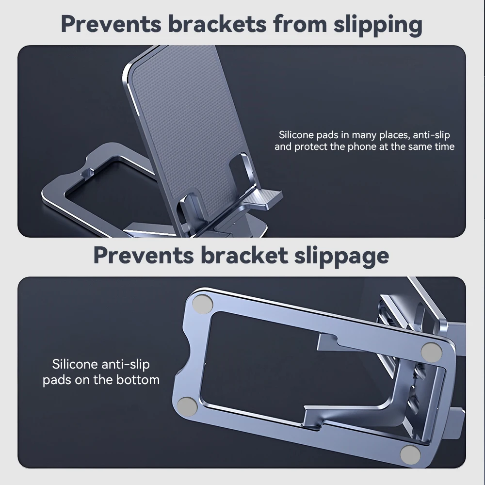 Desktop Phone Holder Stand Mobile Phone Support Adjustable Angle Height Cell Phone Stand Universal for All Smart Phones