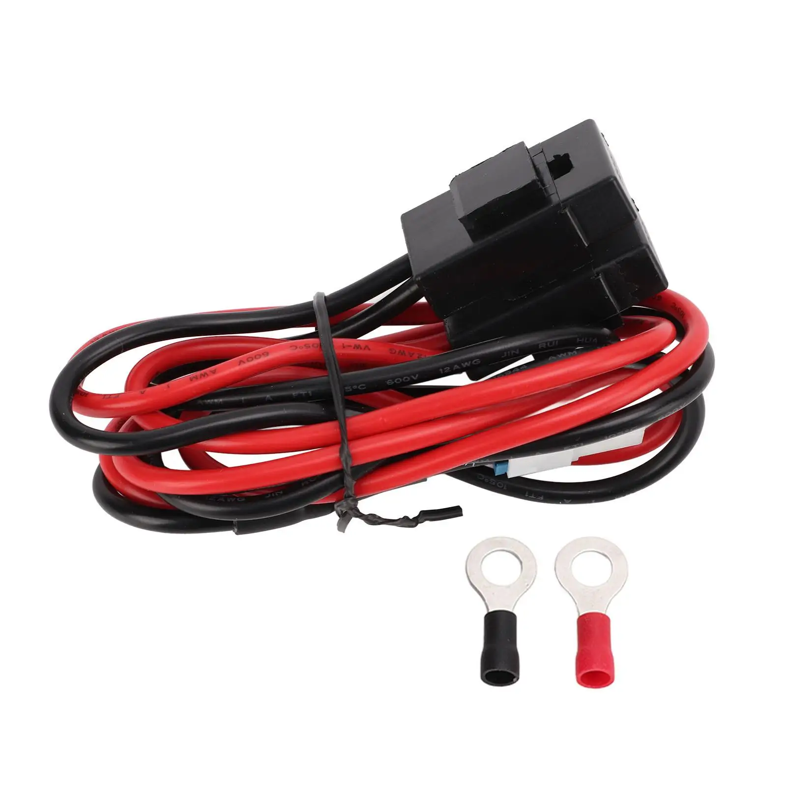 Mobile Radio Power Wire High Temp Resistant Heavy Duty Car Radio Power Cable 33.5in Insulation for yaesu FT-450 FT-991