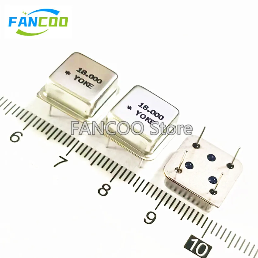 5PCS 18M 18MHZ 18.000M 18.000MHZ Half size 3.3v 5v CRYSTAL CLOCK OSCILLATOR OSC DIP-4 18.000