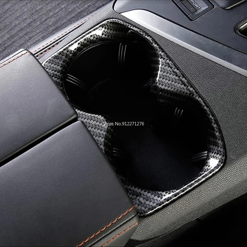 For Peugeot 3008 5008 GT 2017 - 2023 Carbon Fiber Look Interior window Water Cup Holder Door Handle Bowl Cover Trim Accessories