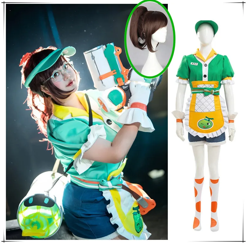 Game Overwatch Mei Cosplay Costumes Shoes Meiling Zhou Honeydew Clothes Halloween Carnival Outfit For Women Girls