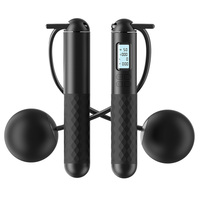 Weighted Skipping Rope With Counter Fitness Ropeless Jump Rope Smart Cordless Counting Skipping Rope For Fitness Accessories