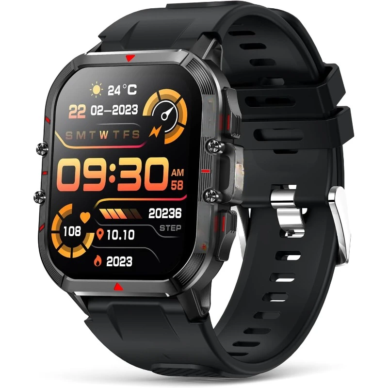 Smart watch, full touch screen bluetooth call outdoor sports watch, waterproof and dustproof, activity fitness tracker