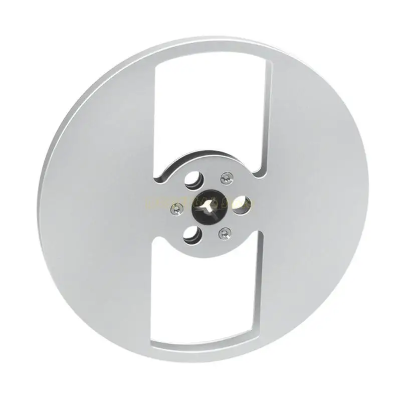 F62C Aluminium Takeup بكرة فتح آلة فتح 2 ثقب 1/4 7inch بكرة فارغة للبكرة إلى مسجلات الشريط بكرة