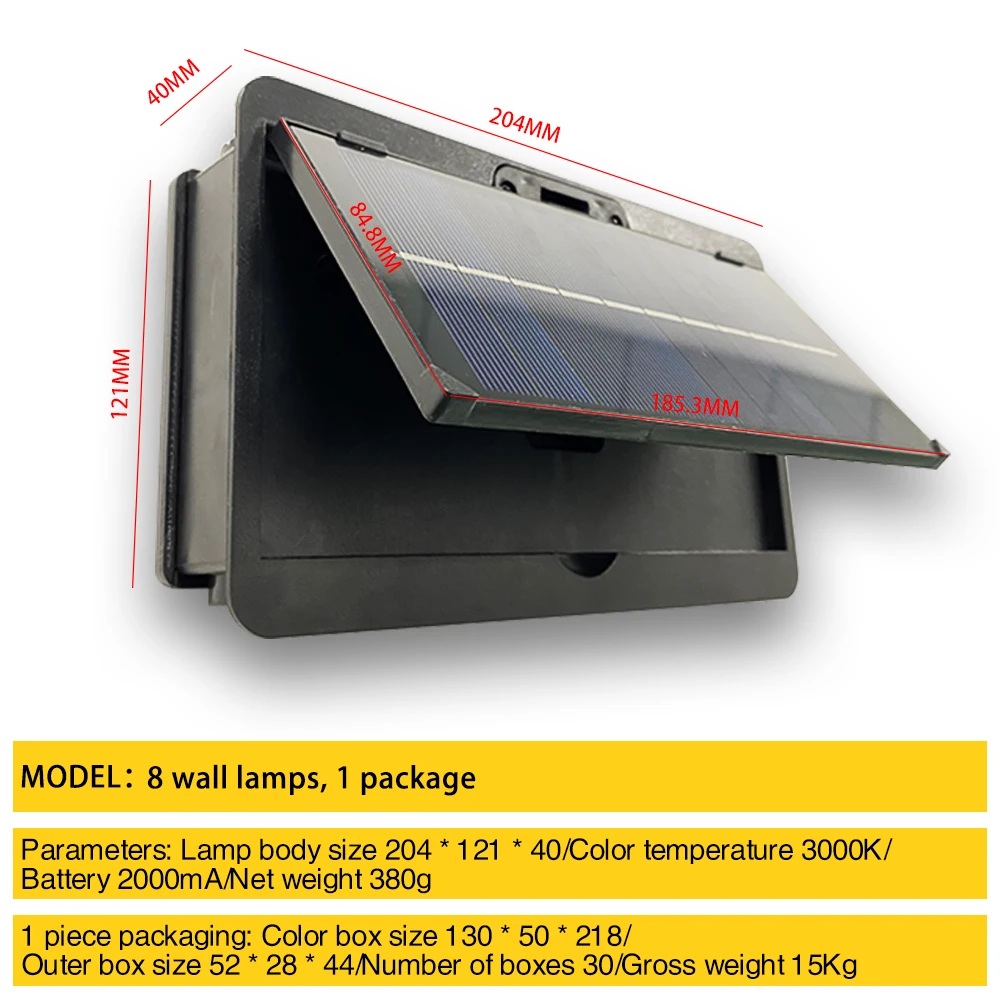 في الهواء الطلق مقاوم للماء الجدار ضوء ديكور الجدار مصباح LED الشمسية الجدار مصباح صعودا وهبوطا تضيء حديقة المنزل الشرفة ديكورات للباحة #5