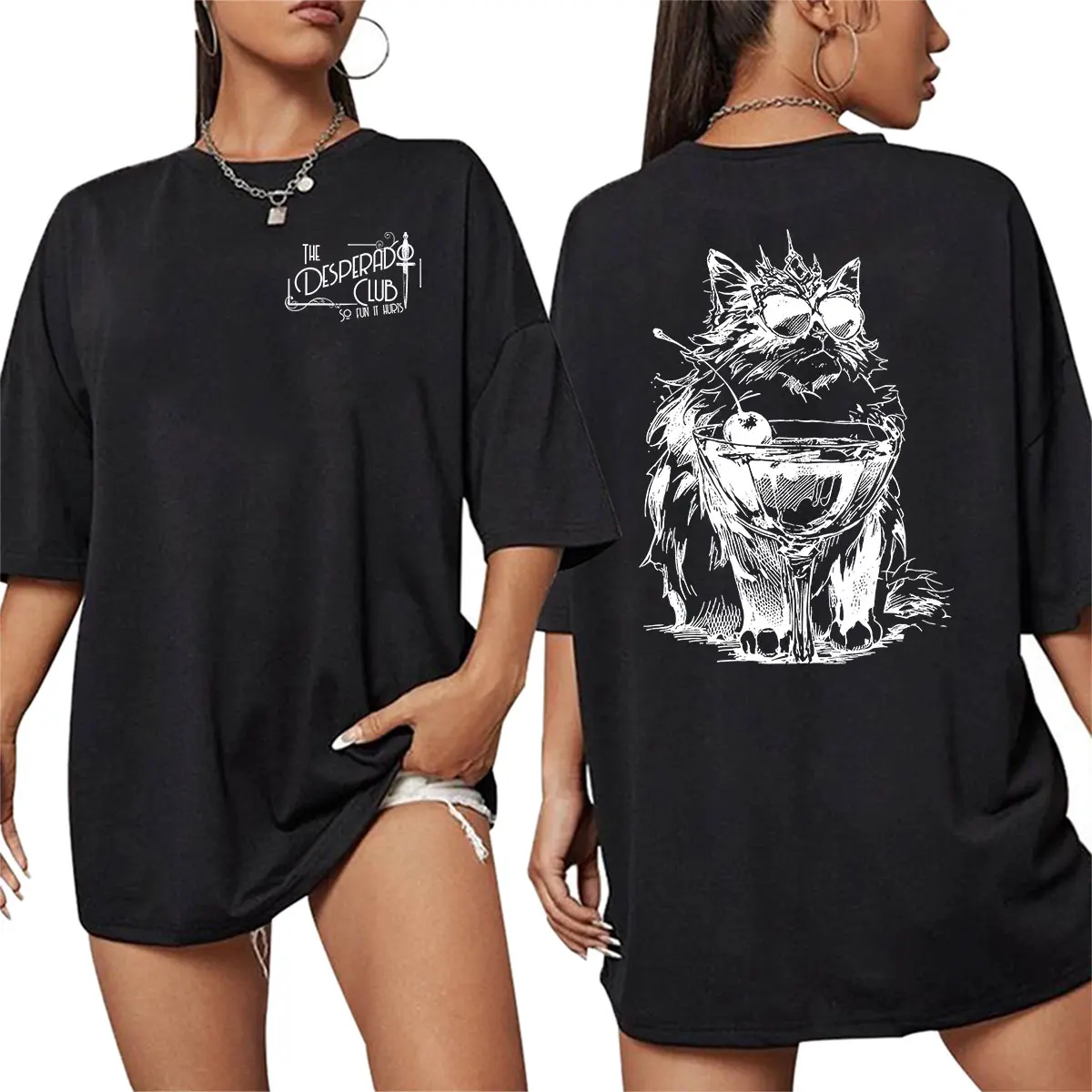 T-Shirt à manches courtes pour hommes et femmes, 100% coton, avec dessin amusant de chat, princesse, donut, jeu, cosplay, Dungeon Crawler Carl