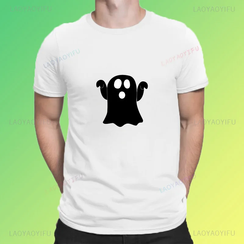 

Ghost of the anti-Halloween print funny casual fashion street wear trend summer men women universal short-sleeved T-shirt