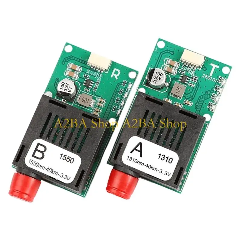 A2BA Industrial Grade Double Wavelengths Fiber Optics Transmitter Receiver Module