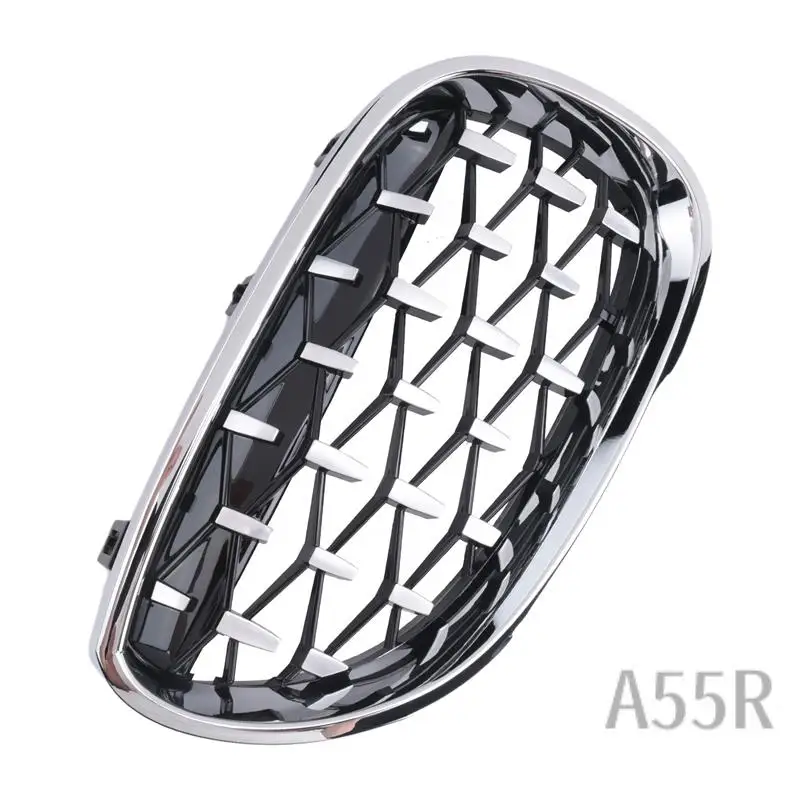 

5R-Front Kidney Grille Grill Chrome Diamond Style For -BMW 5-Series E60 E61 5 Series 520I 535I 550I 2004-2009