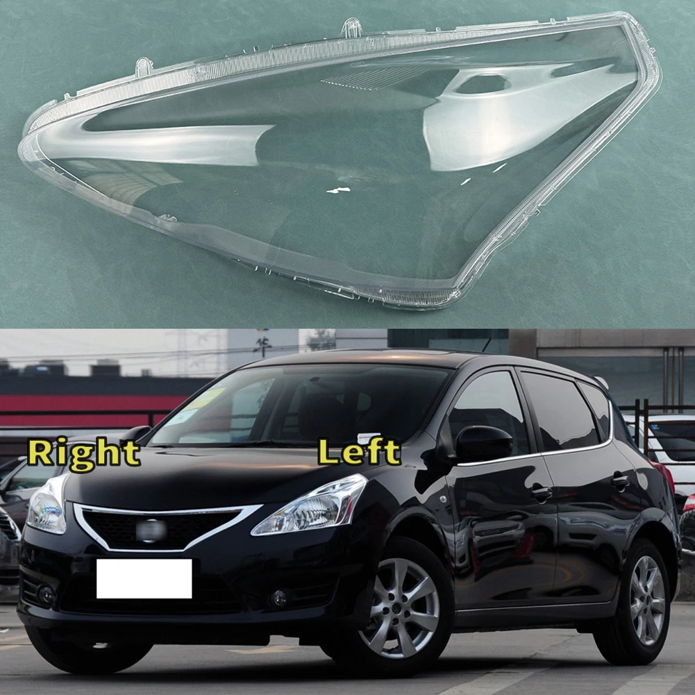 For Nissan Tiida 2011 2012 2013 2014 2015 Headlamp Cover Transparent Headlight Shell Lens Plexiglass Replace Original Lampshade