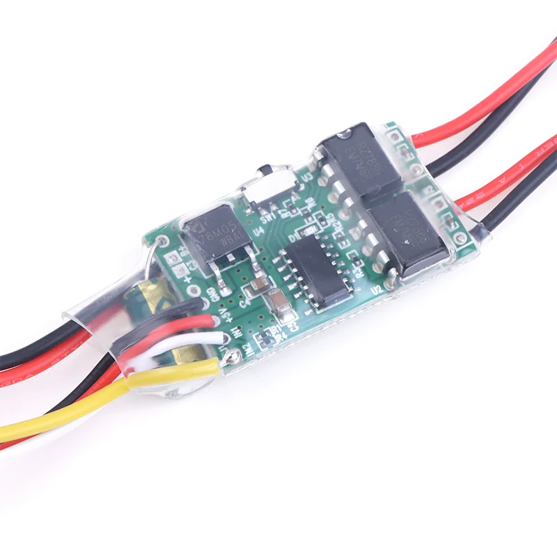 1PC Dual Way Bidirectional Brushed Electric Speed Controller 40A x 2 Mixed Control ESC 6-15V for RC Tank/Speed Difference Boat