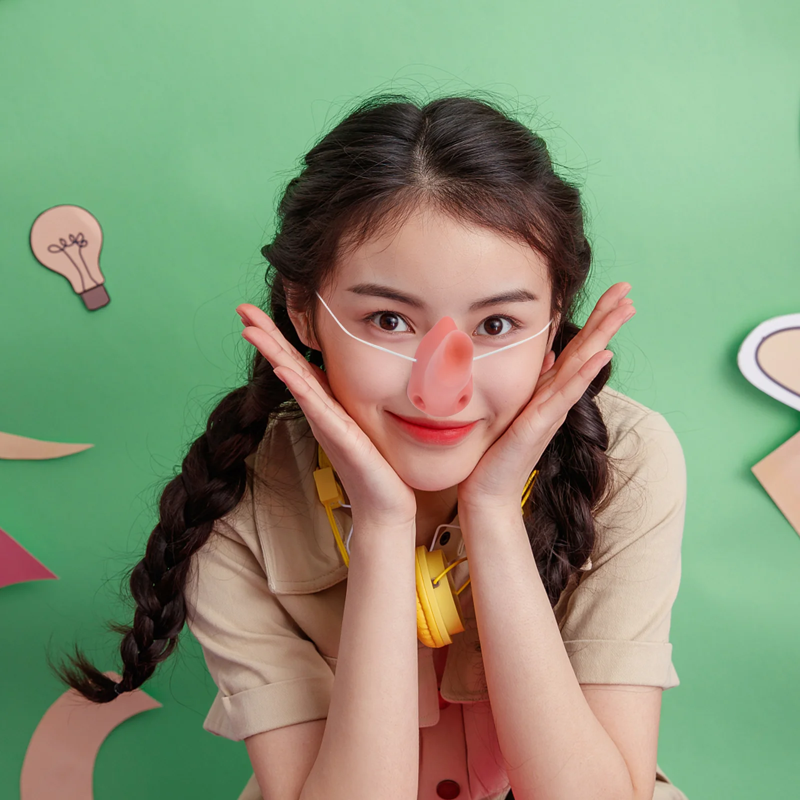 3 stücke Nase Rollenspiel Requisiten Künstliche Lange Gefälschte Nase Für Cosplay Party Karneval Halloween Leistung Wiederverwendbare Kostüm Spaß