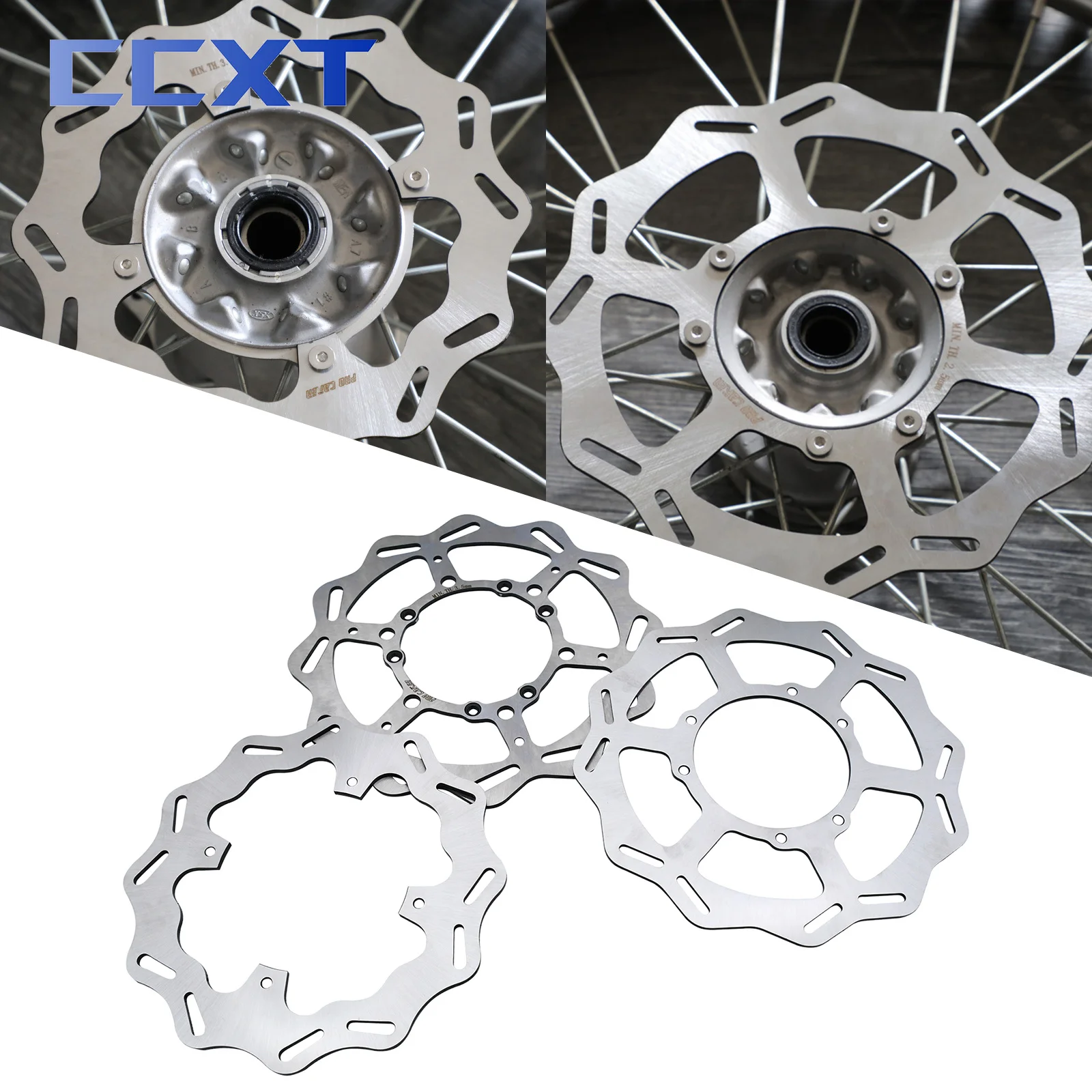 

Motorcycle Brake Disc Steel Rear Brake Flange 240mm 260mm 270mm For Honda CRF250R CRF450R 2002-2021 CR125 CR250 2002-2007 Parts