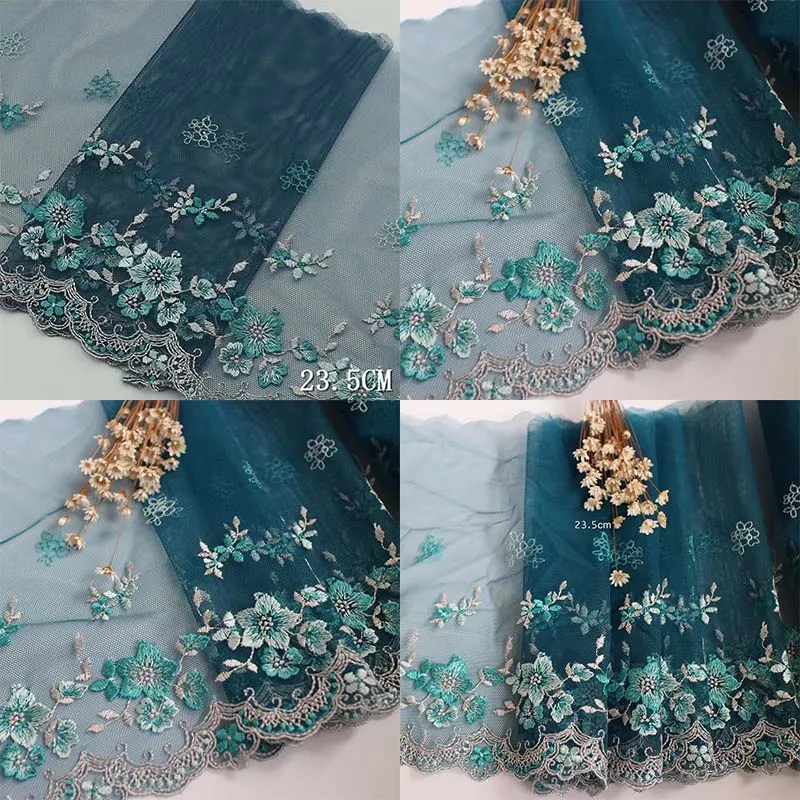 

10m/lot Embroidered Tulle Trim DIY Dress Sewing Crafts Mesh Embroidery Lace For Lingerie Underwear Fabric Craft Accessories