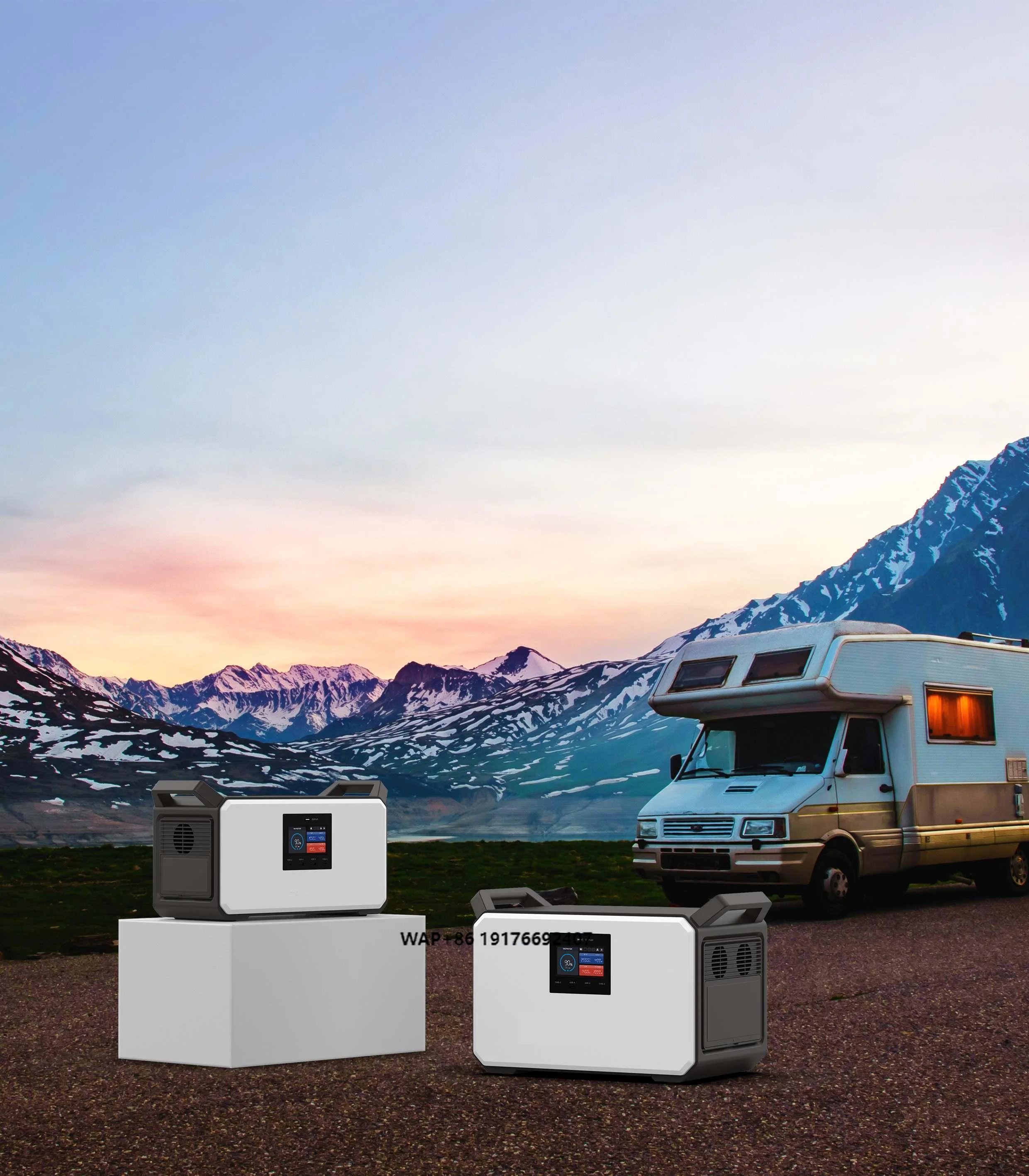 

Germany Stock Portable Power Station 1200W/2400W Expendable Battery Fast Charging with Solar Panel and Car Power Source