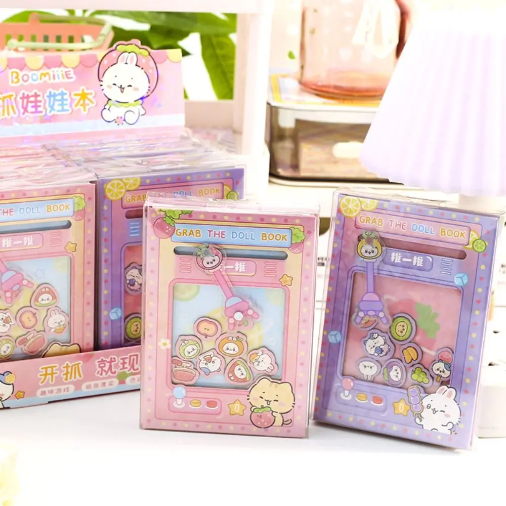 Portable Color Inner Page Capybara Notebook Cute Doll Claw Machine Small Notepad Kawaii Diary Square Writing Pad Diary