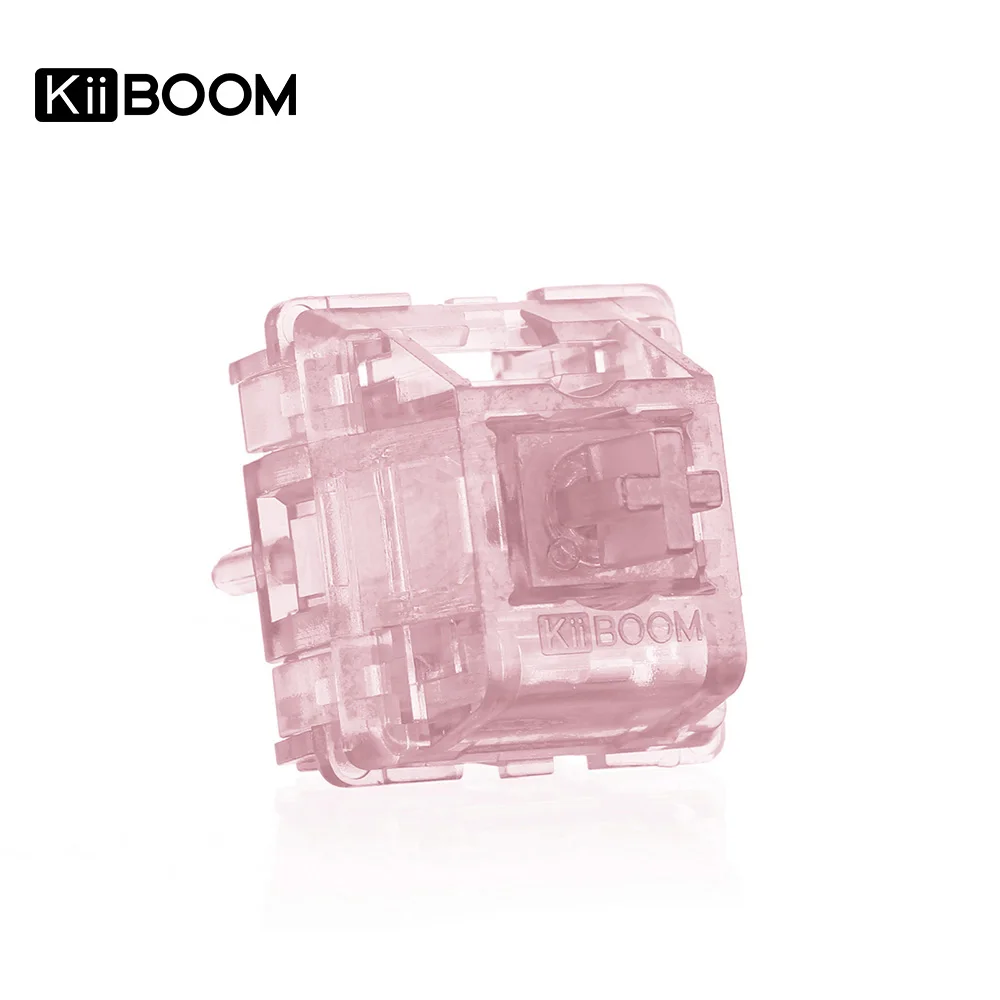 KiiBOOM-Interruptores Mecânicos Lineares Rosa Rosa, Teclado Hot Swappable, 38g, 5Pins, 35Pcs