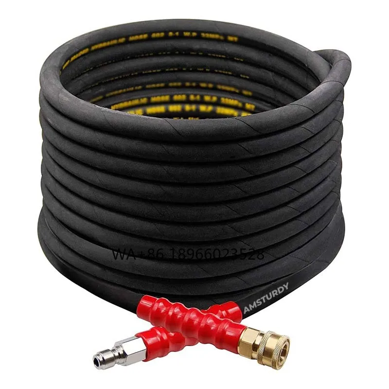 

PH06-8 High Tension Wire Braided Pressure Hose Car Wash Hose Power Hydraulic Extension Flexible Pressure Washer Hose