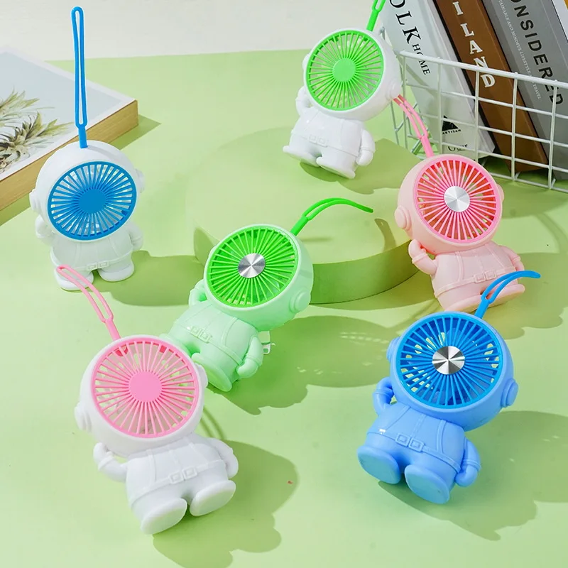 1pc Mini-fan Portable 3-speed Adjustable Summer Cooling Fan No Battery Charge Camping Home