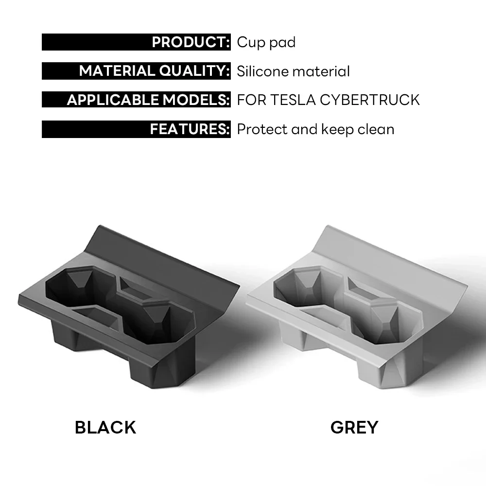 Soporte de silicona para consola central Tesla Cybertruck, organizador de bebidas, accesorios de actualización Interior, 2024