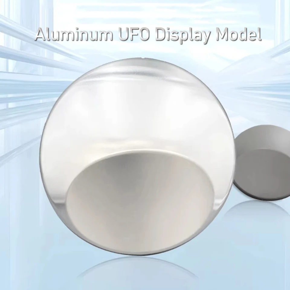 Aluminum Color Matching Swatch - 360° Display UFO Shape Model for Vinyl Wrap & Auto Paint Samples, Color Comparison Tool MX-179D