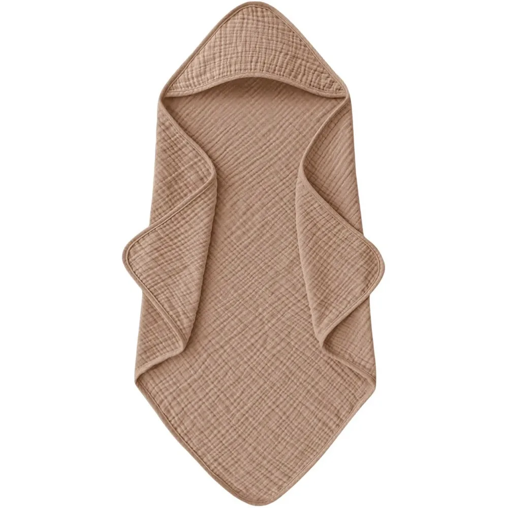 

Comfortable with Hood Hooded Baby Towels Cotton Ultra-Soft Baby Bath Towel Breathable Water Absorption Baby Wrap Blanket Kids