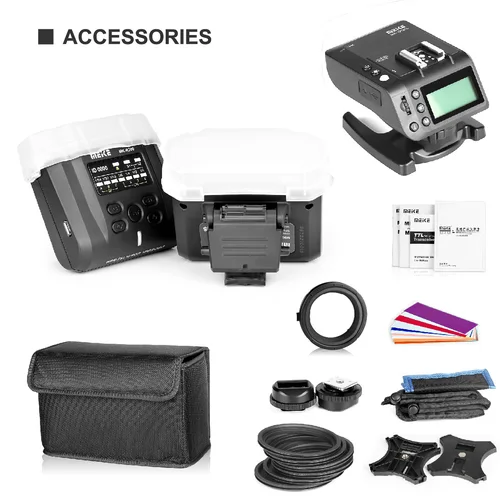 Imagen 2 del producto Meke MK-MT24 Macro Twin Lite Flash Speedlight para cámaras Canon /Sony/Nikon