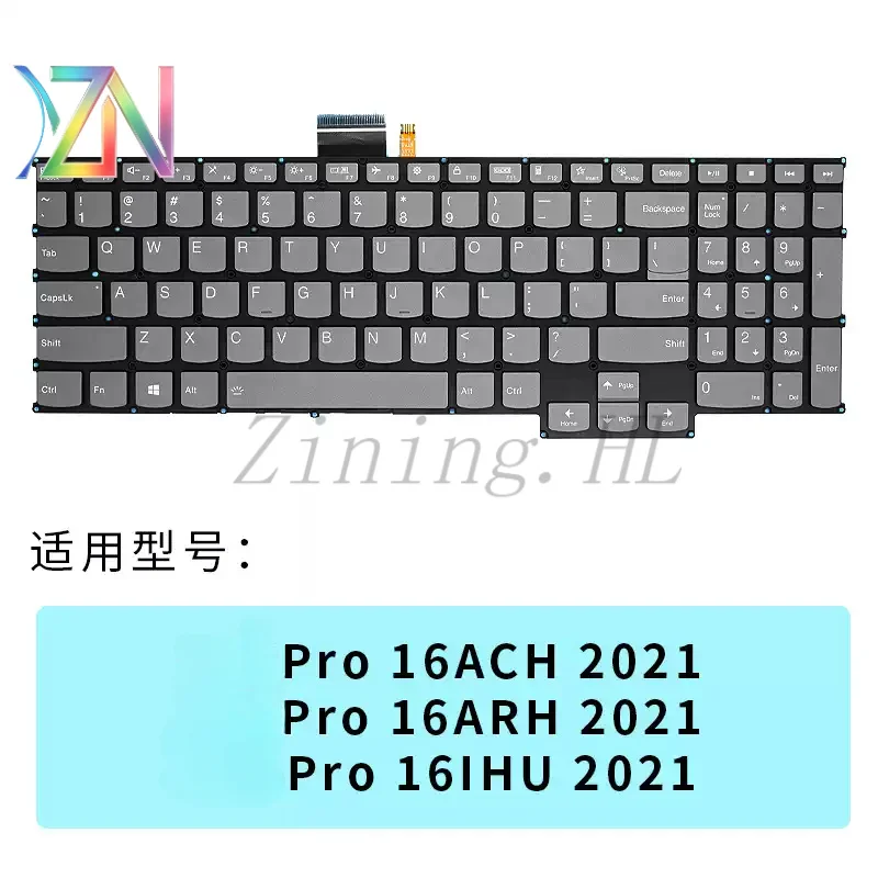 Keyboard for Lenovo Xiaoxin Pro 16 ARH7 IAH7 Xiaoxin PRO 16ach 16IHU 2021 with backlight