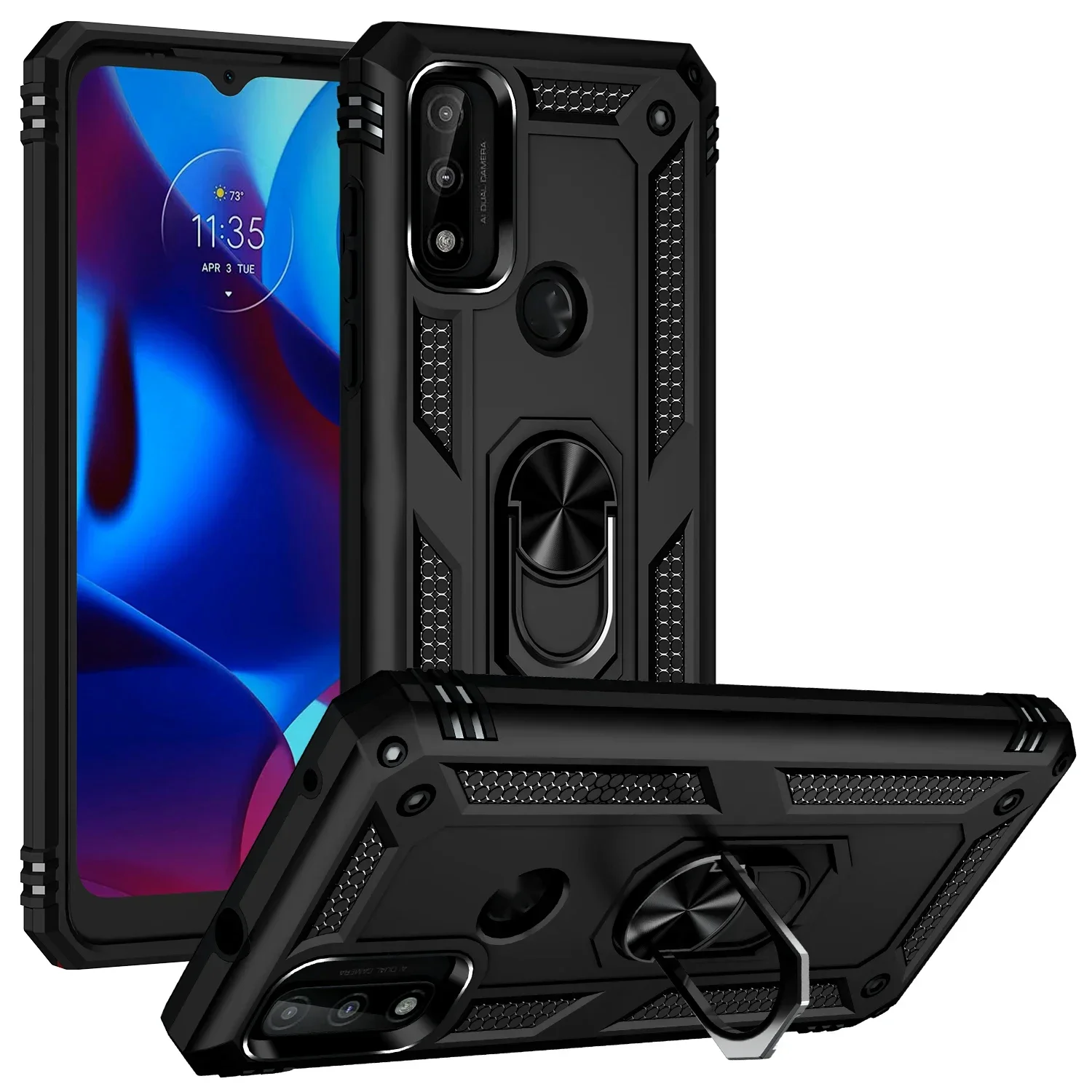 Military Grade Drop Proof Protection Case With Kickstand For MOTO  G7 G7 G9 Power G8 G9 Plus G9 Play G8 Power Lite G31 G51 cover