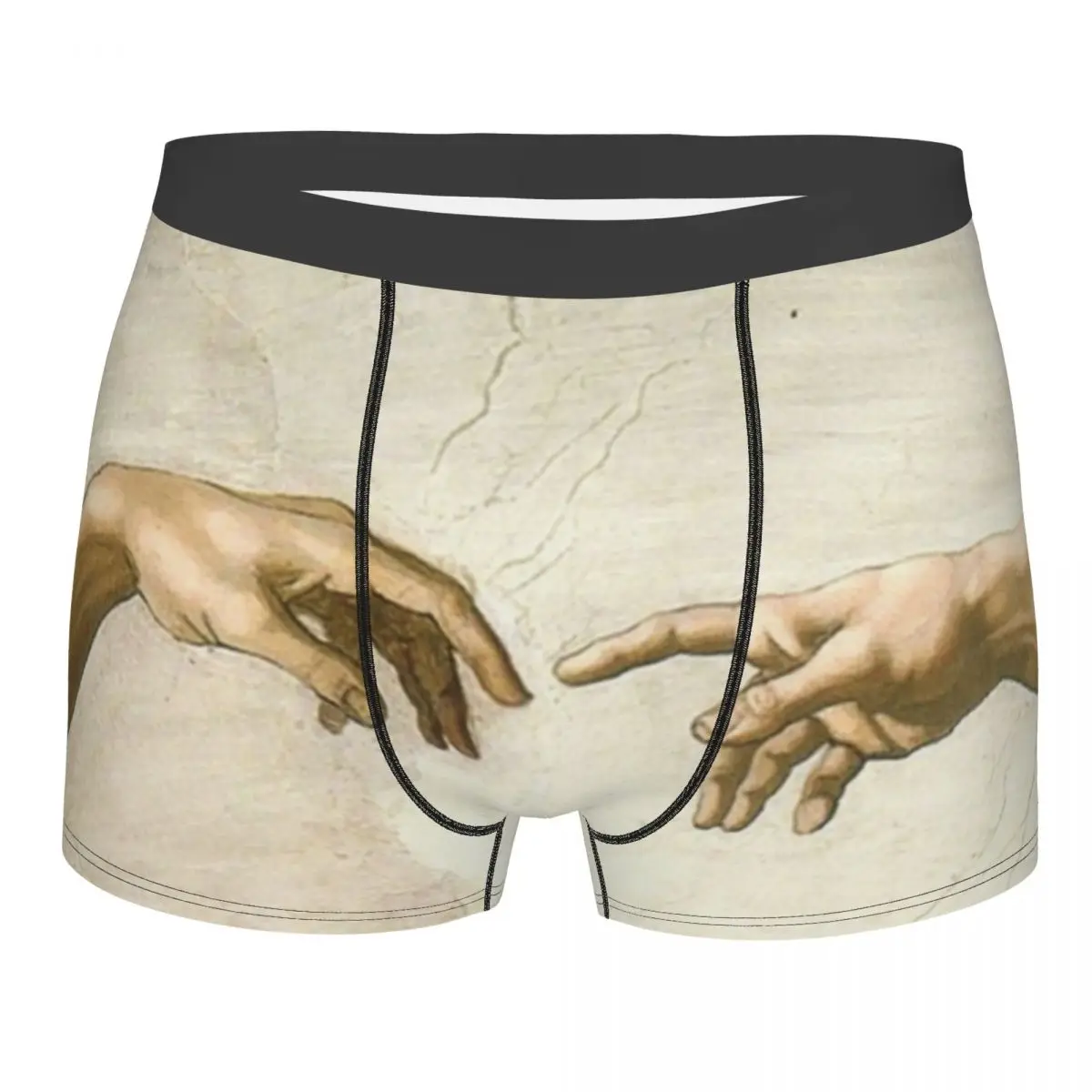 

Printed Boxer Shorts Panties Briefs Men The Creation Of Adam Michelangelo Ulzzang Tumblr Hip Hop Streetwear Underwear Underpants