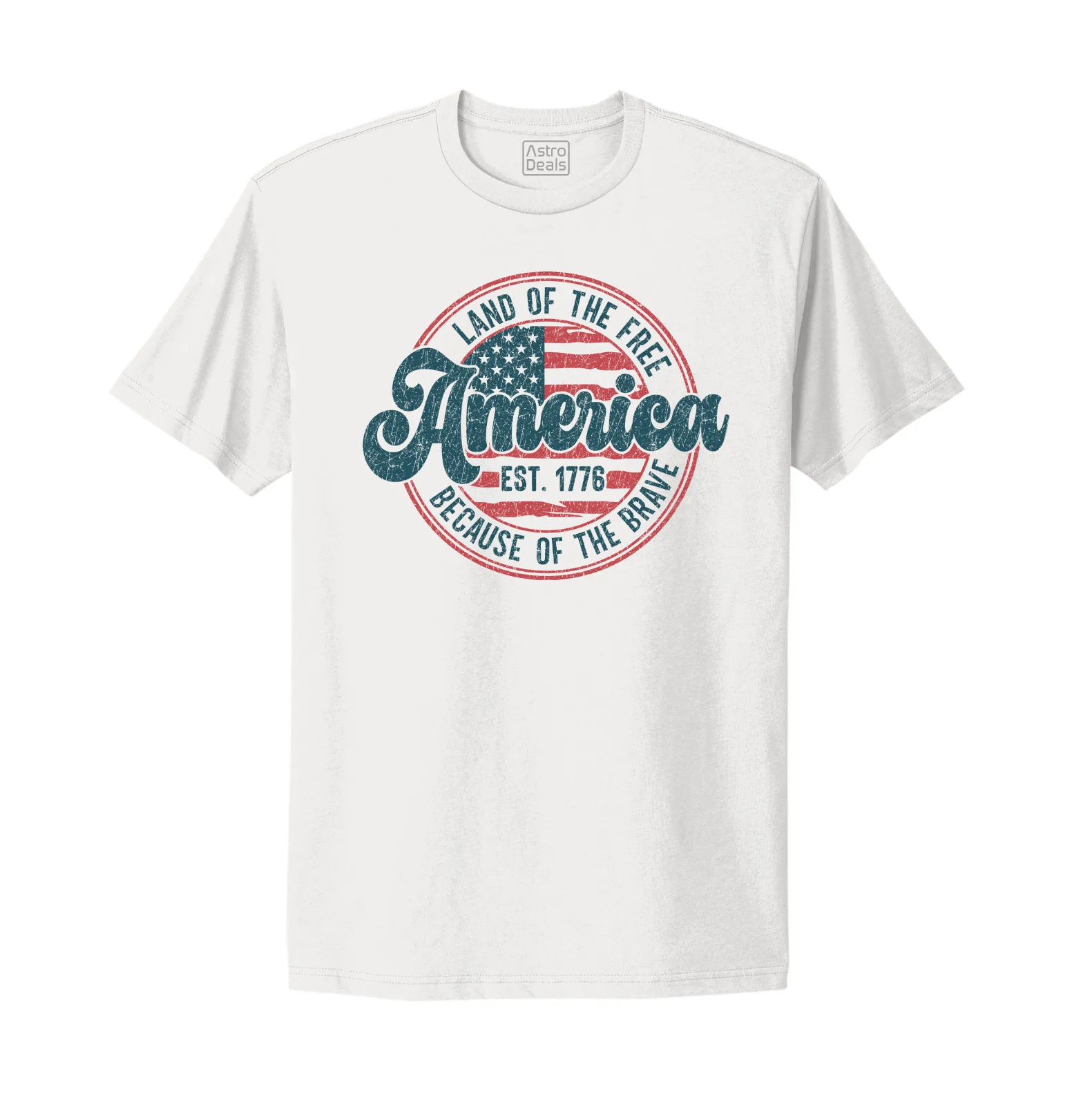 America 4th of July Merica Independence Day Retro USA Gift T-shirt