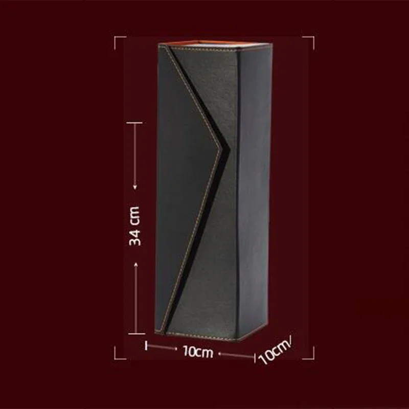 Red Wine PU Leather Box Single Bottle Wine Glass Packaging CarryingHolder Simplicity Gift Storage Case Business Presentation Box