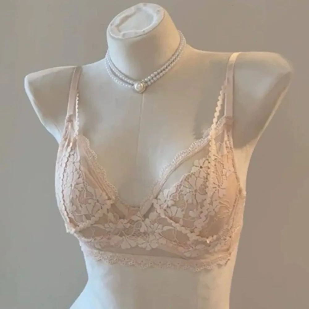 New French Style Bra Set for Womens Big Bust Small Push Up Soft Underwire Thin Breathable Lightweight Comfortable Slimming 32-38