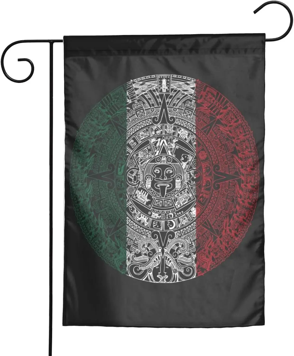 Mexico Aztec Calendar Garden Flag, Double Sided 12 X18 Inch Decorative Christmas Winter Garden Yard Flag Lawn Outdoor Decor