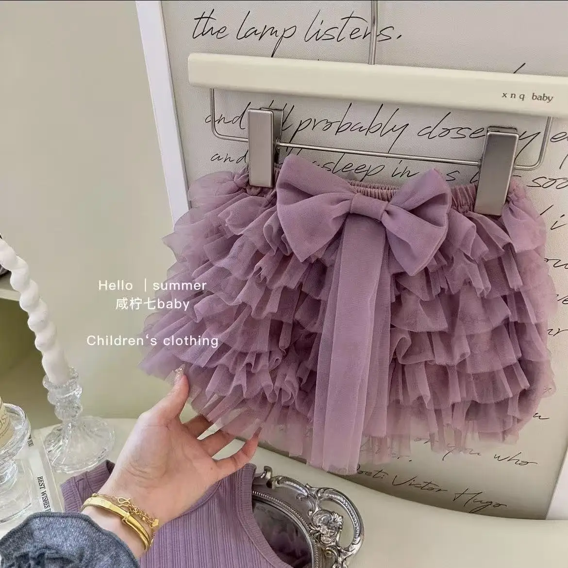 Girl Baby Summer Clothing Set 2026 New Children's Tank Top Cute Cake Skirt Tu Tu Dress Fashionable Two Piece Set