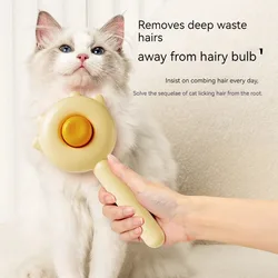 Pet Grooming Needle Brush Massage-Self Comb Hair Remover For Grooming Removes Loose Hair For Cats Dogs Grooming Accessories