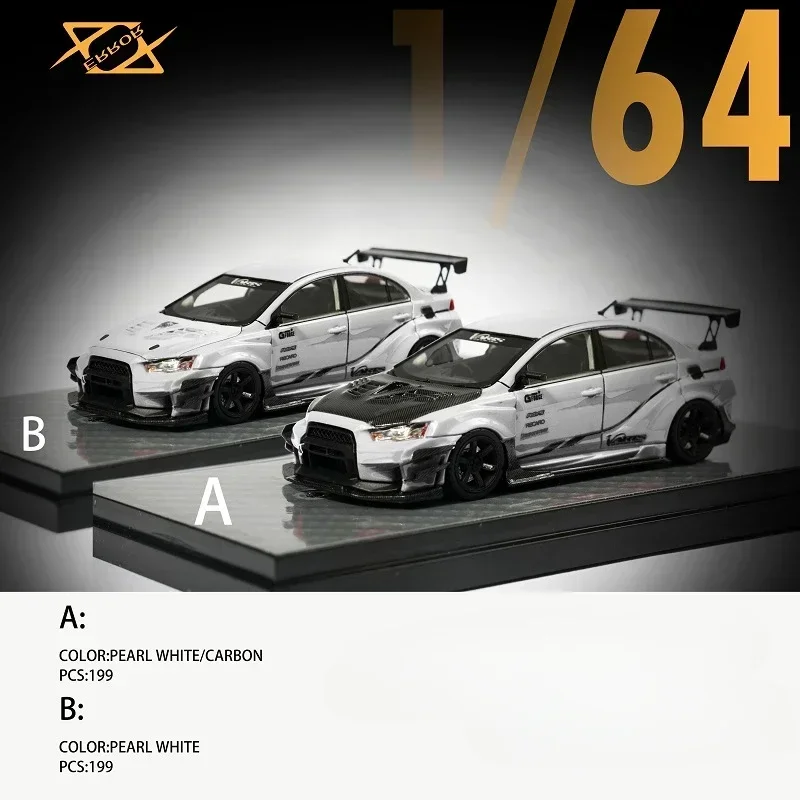 404Error 1:64 Varis  Pearl White Carbon Hood Model Car