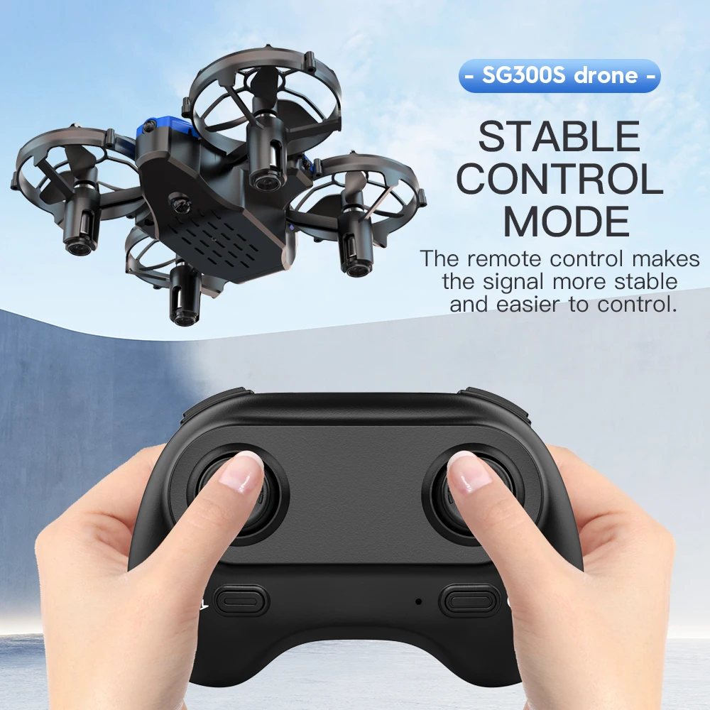 ZLLRC SG300S RC Drone 2.4Ghz 4CH Automatical Avoid Obstacle RC Quadcopter Protection Net Altitude Hold RC Helicopter Gift Toys