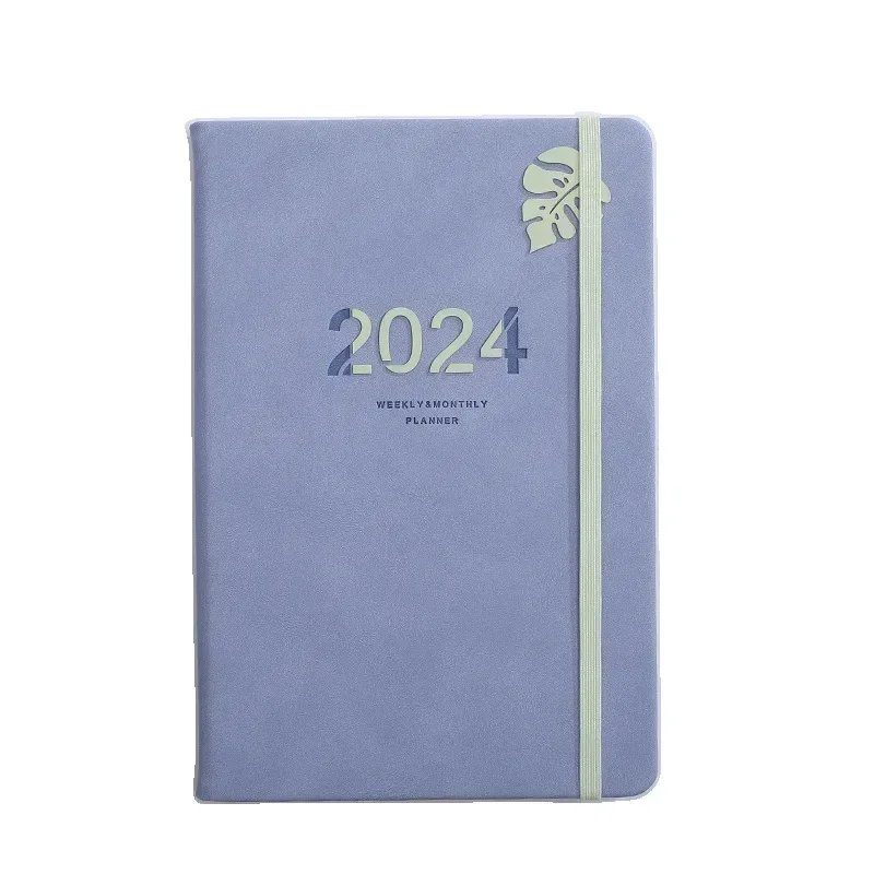 Notebooks English Pads School Notepad Planner Writing Schedule Diary 2024 Agenda And Notepads Strap Office Book Notebook