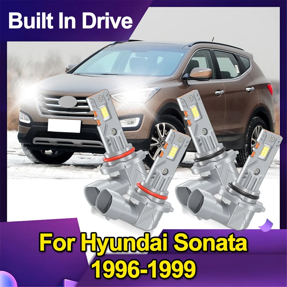 

Для Hyundai Sonata 1996-1999 9005/HB3 9006/HB4 светодиодные лампы для фар комбинированный комплект дальнего и ближнего света 6000K чрезвычайно белый
