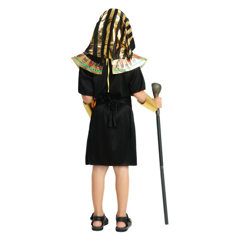 Halloween Costumes Boy Girl Ancient Egypt Egyptian Pharaoh Cleopatra Prince Princess Costume for Children Kids Cosplay